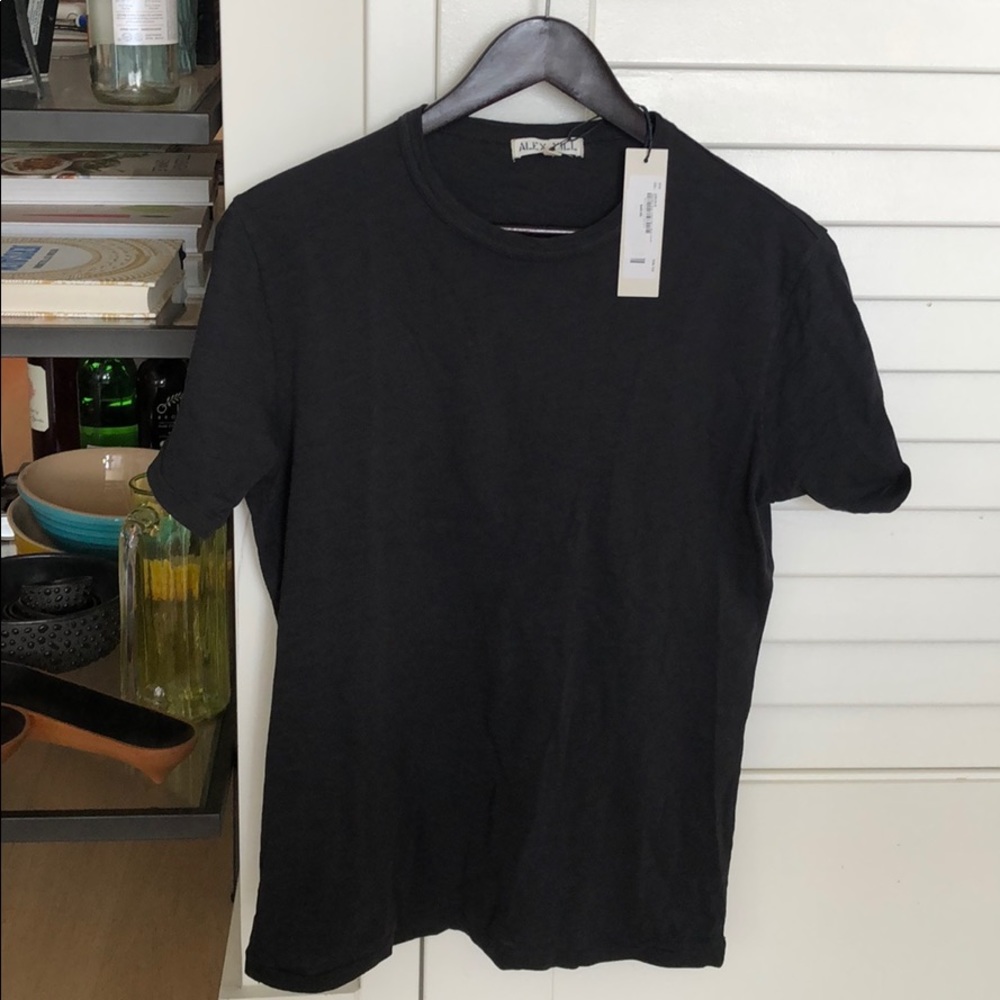 Alex Mill Slub Cotton T-Shirt in Black. NWT